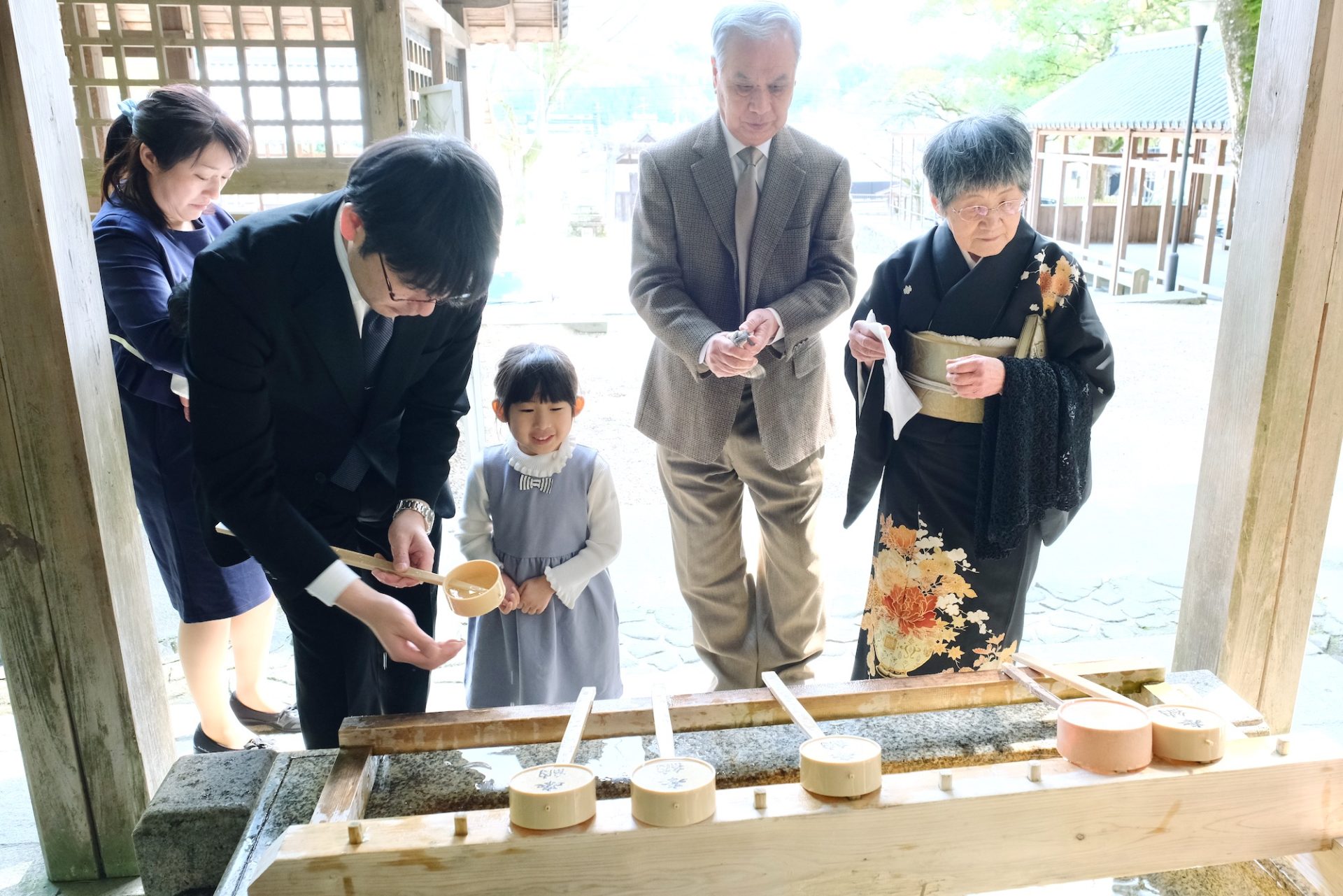 往馬大社でのお宮参り写真