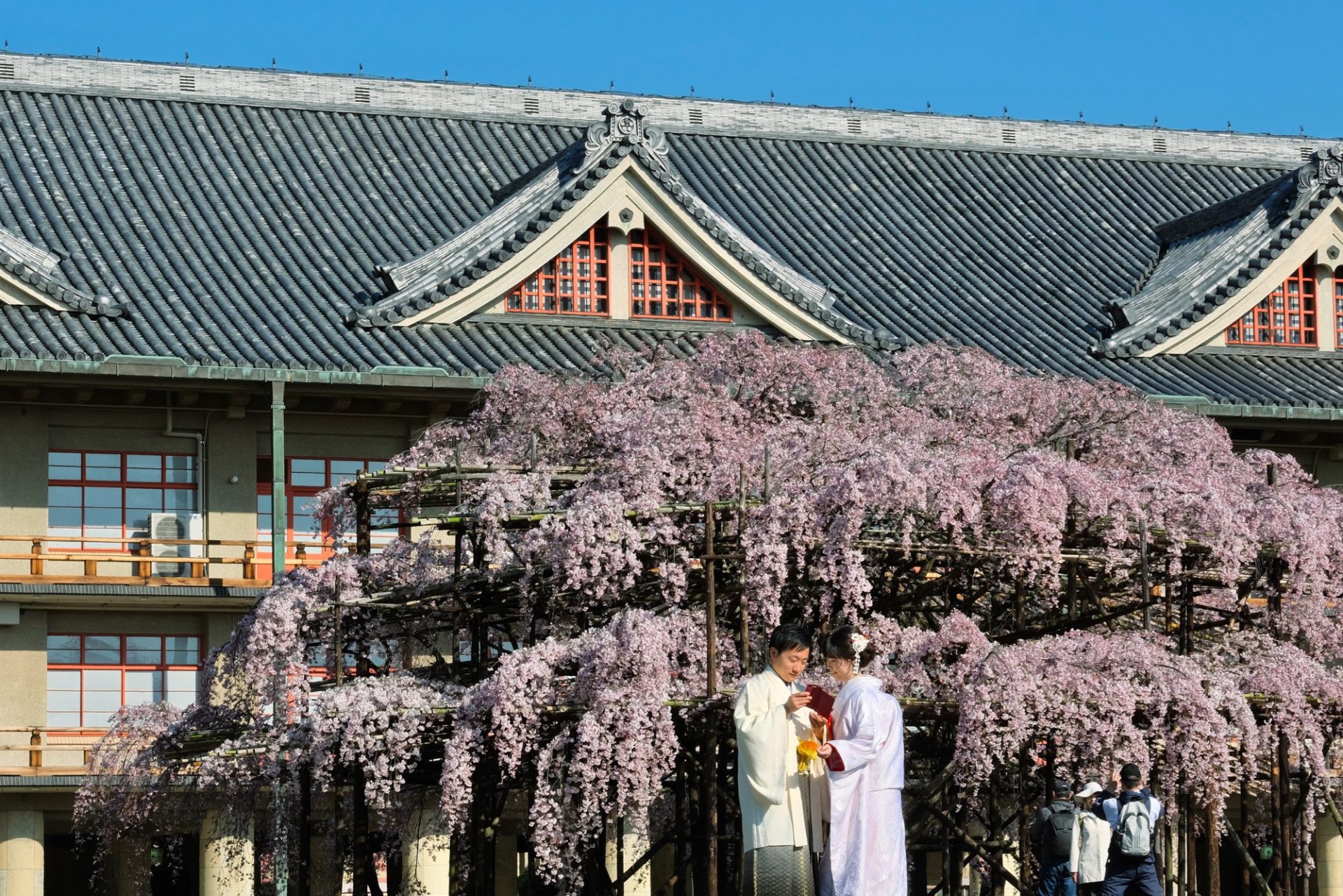 奈良で結婚式の和装前撮りロケーションフォトウエディング