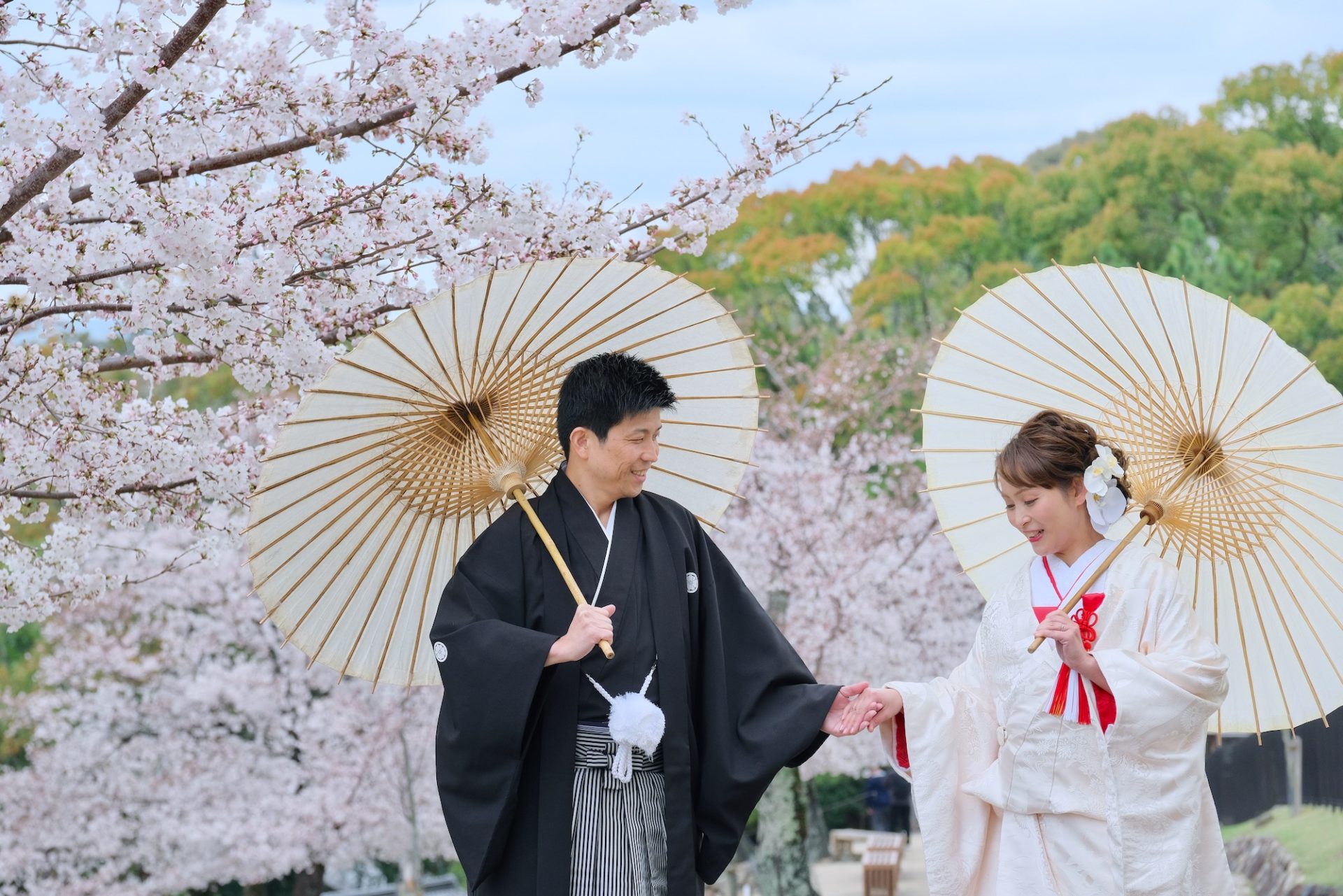 奈良の和装前撮り写真