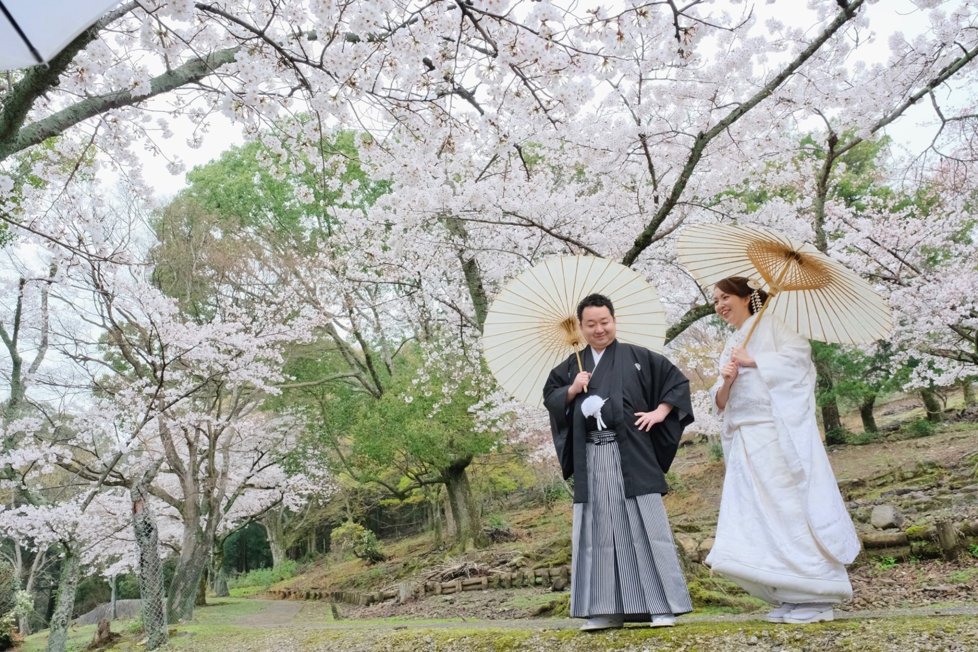 和装前撮りフォトウエディングの花嫁の写真