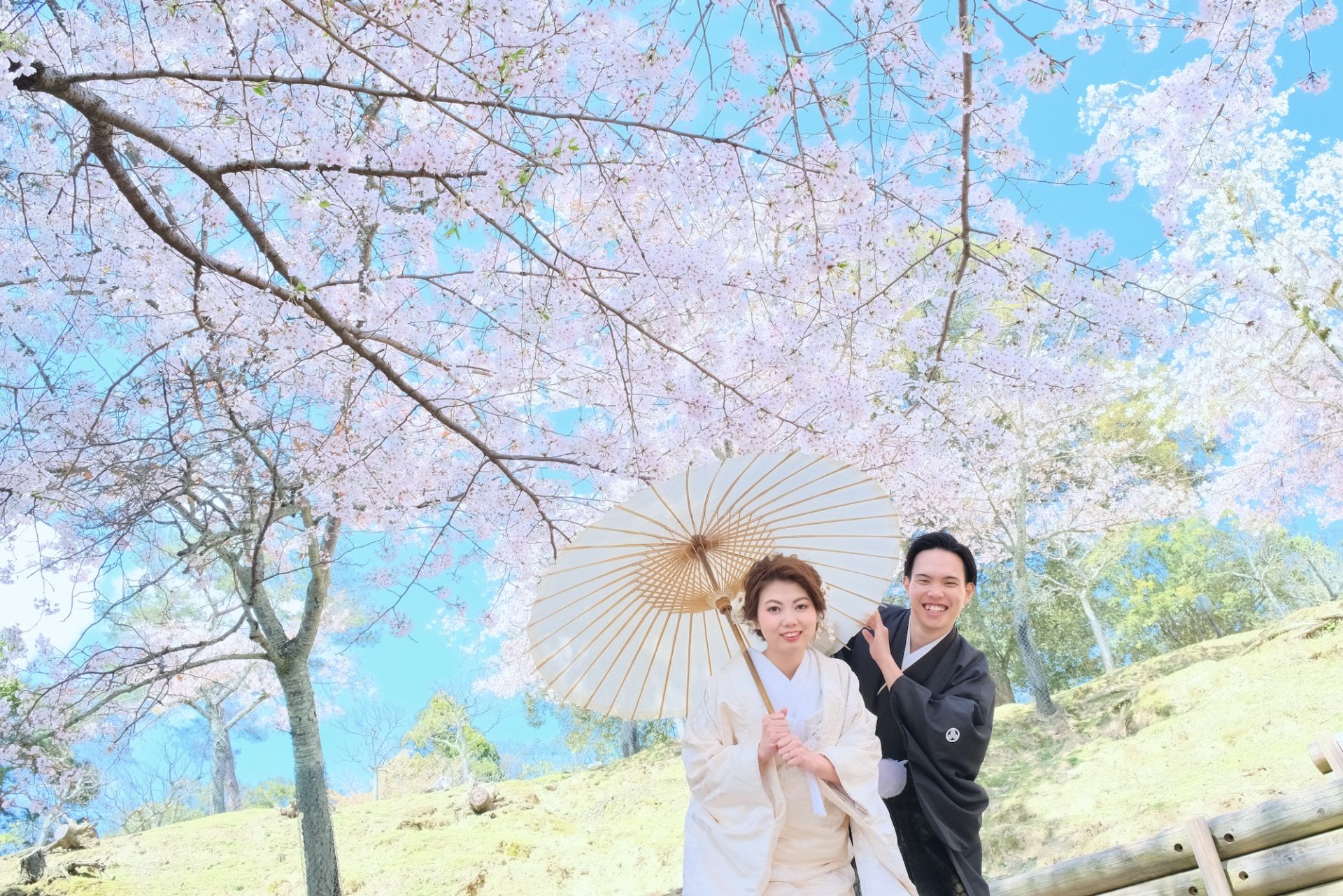 結婚式の前撮りフォトウエディングの写真