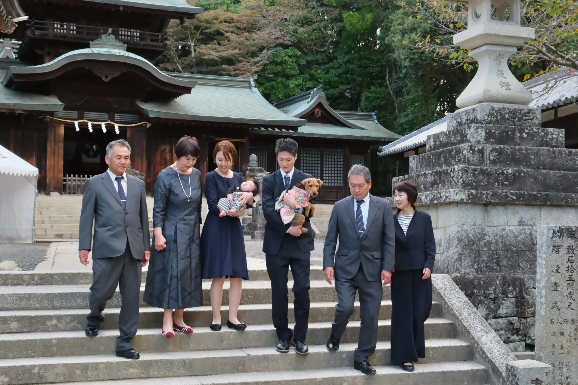 波太神社のお宮参り　阪南市で撮影した美しい写真