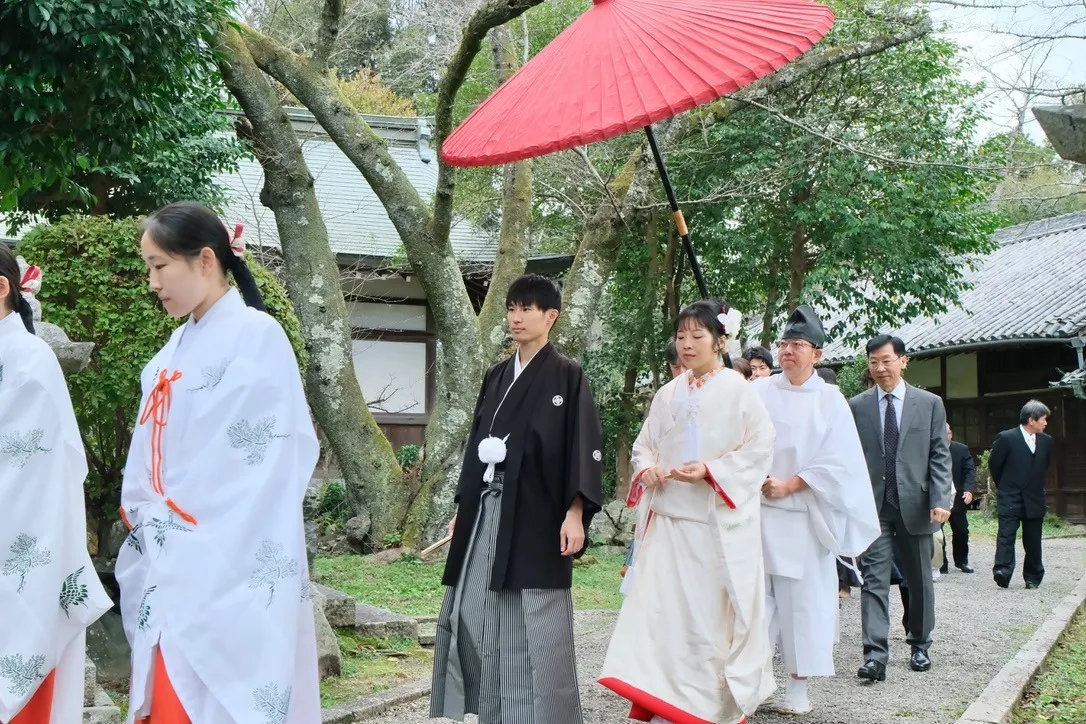 伊太祁曽神社での和装着物結婚式