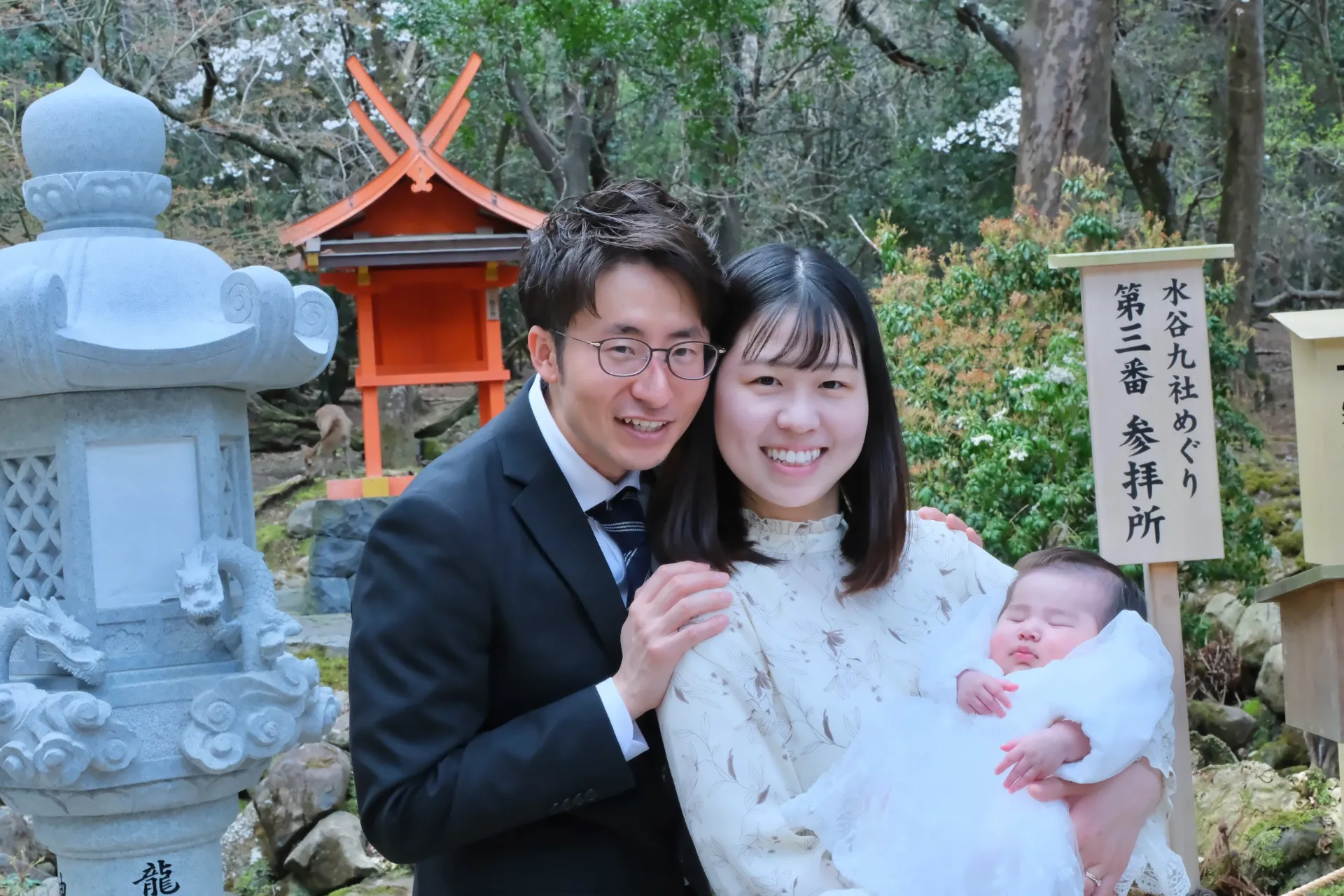 春日大社での4月お宮参りを写真で紹介