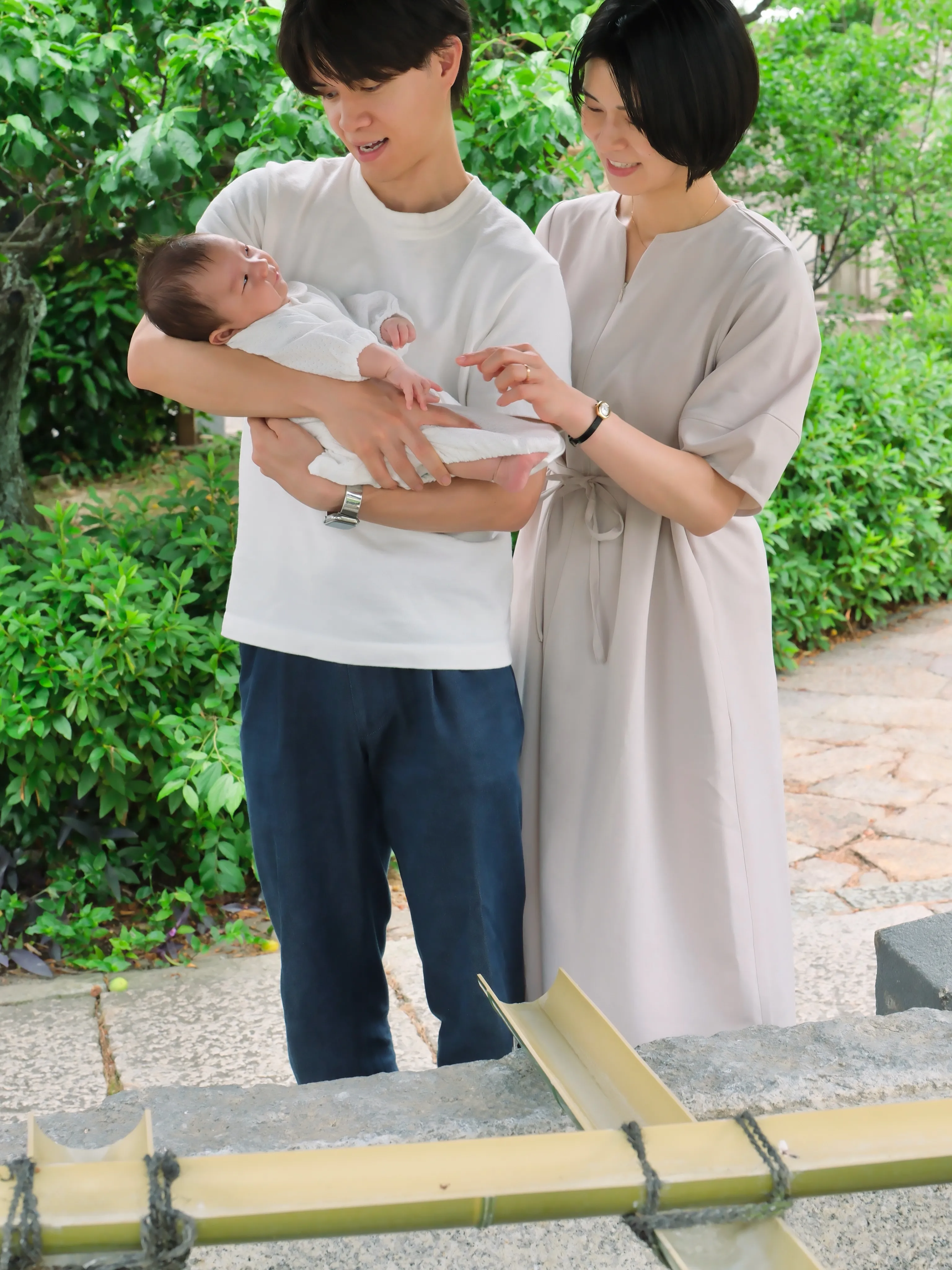 道明寺天満宮のお宮参りはワンちゃんもご機嫌