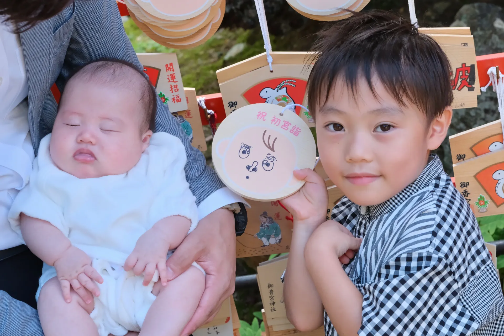 御香宮神社でお宮参り|9月の京都・伏見でお兄ちゃんとお宮参り