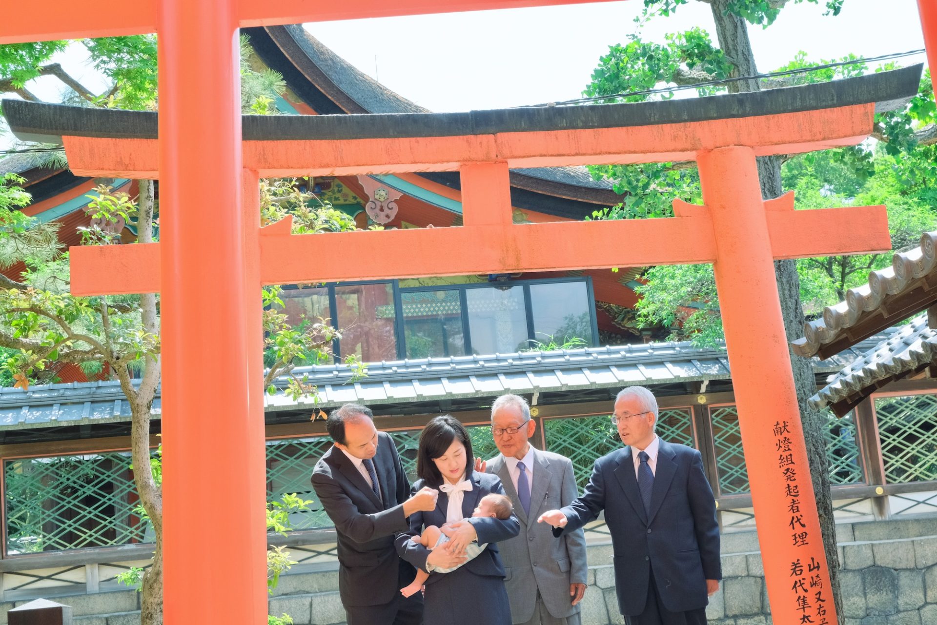 御香宮神社でお宮参り