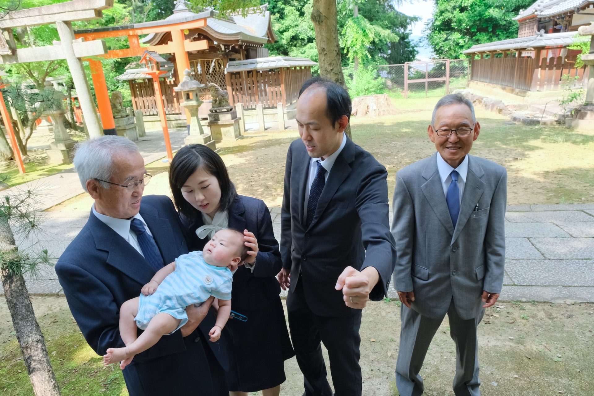 御香宮神社でお宮参り