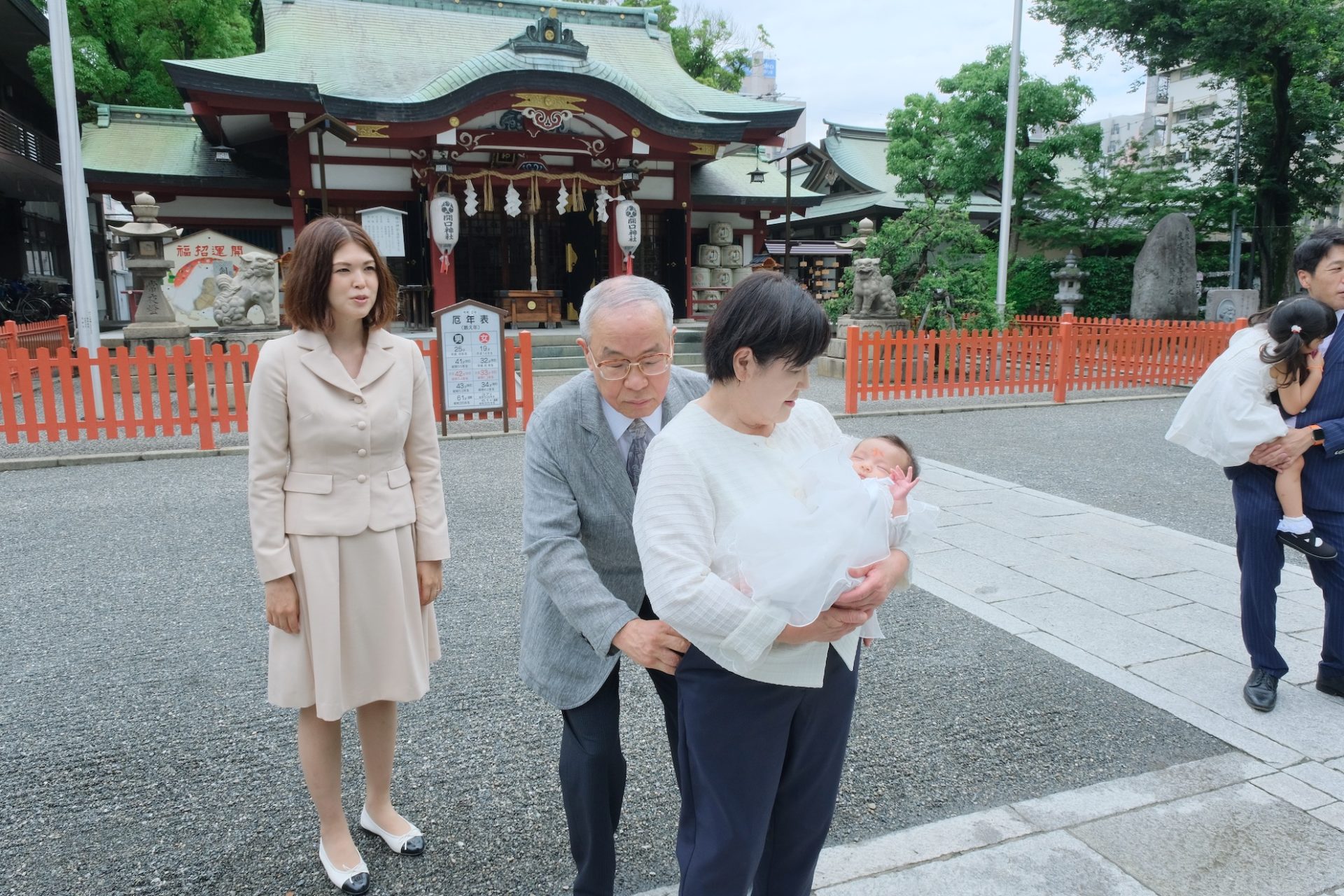 開口神社でお宮参り