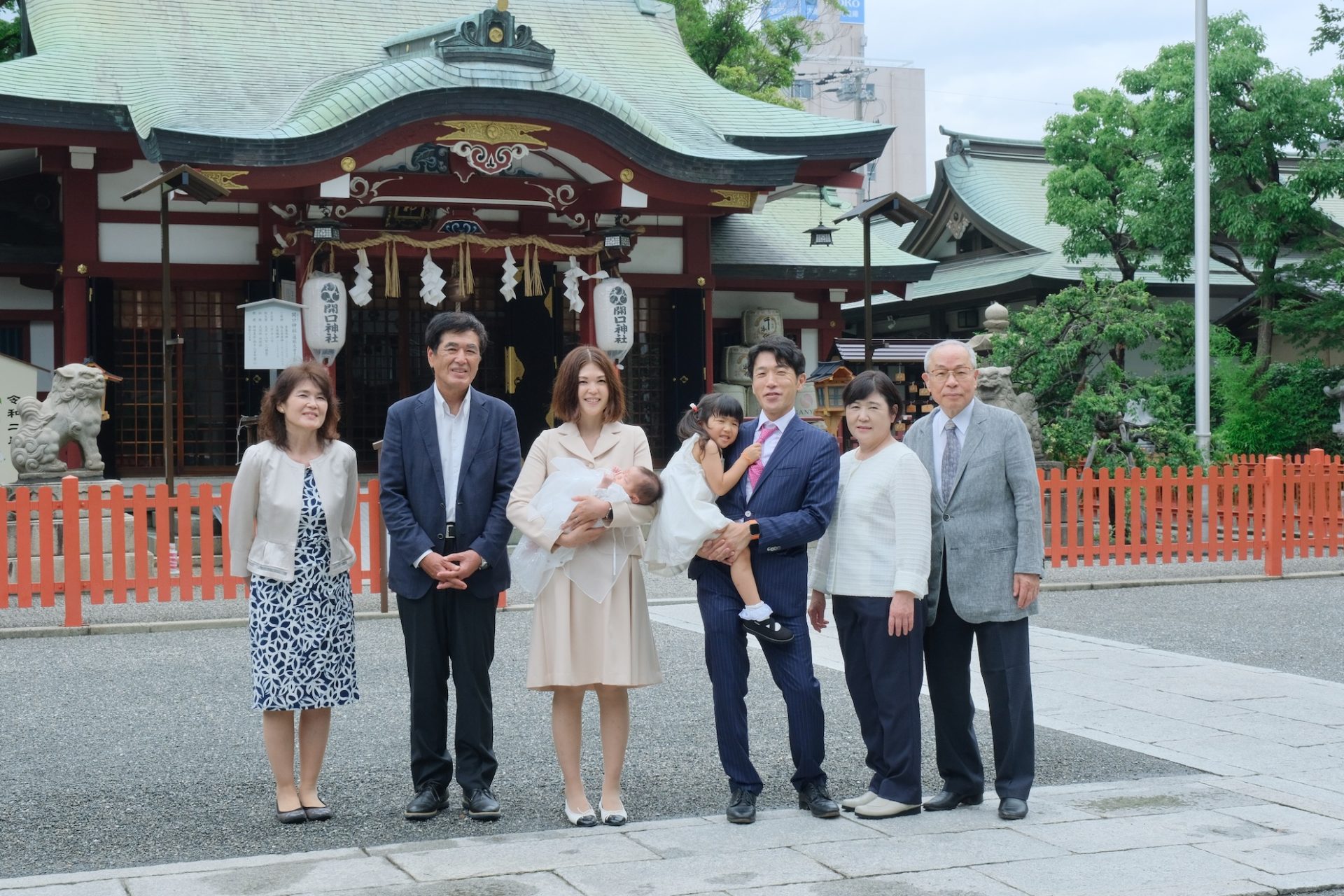 開口神社でお宮参り