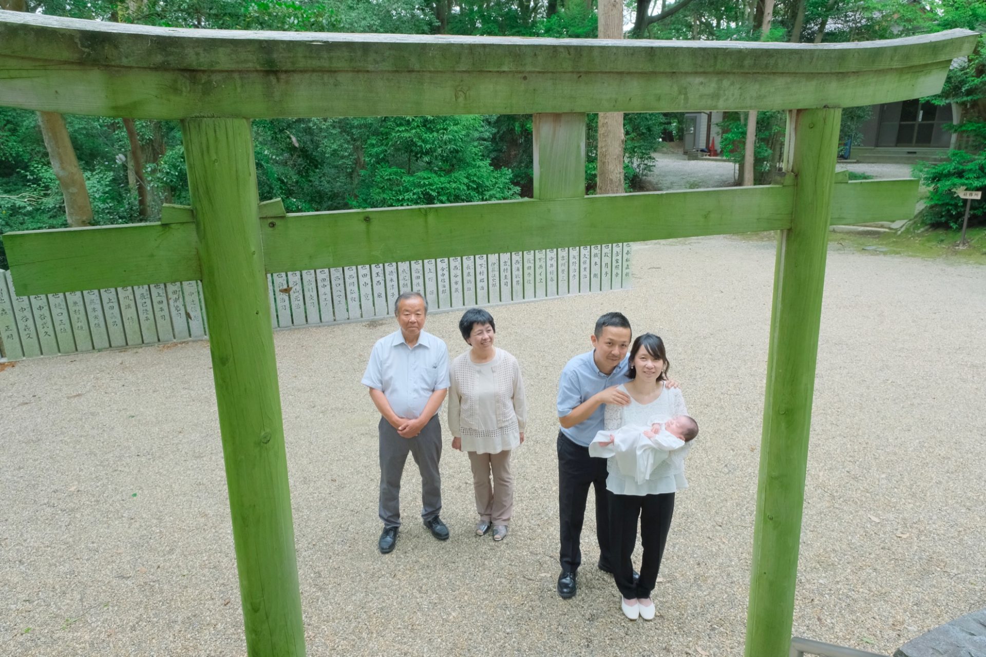 往馬大社のお宮参り