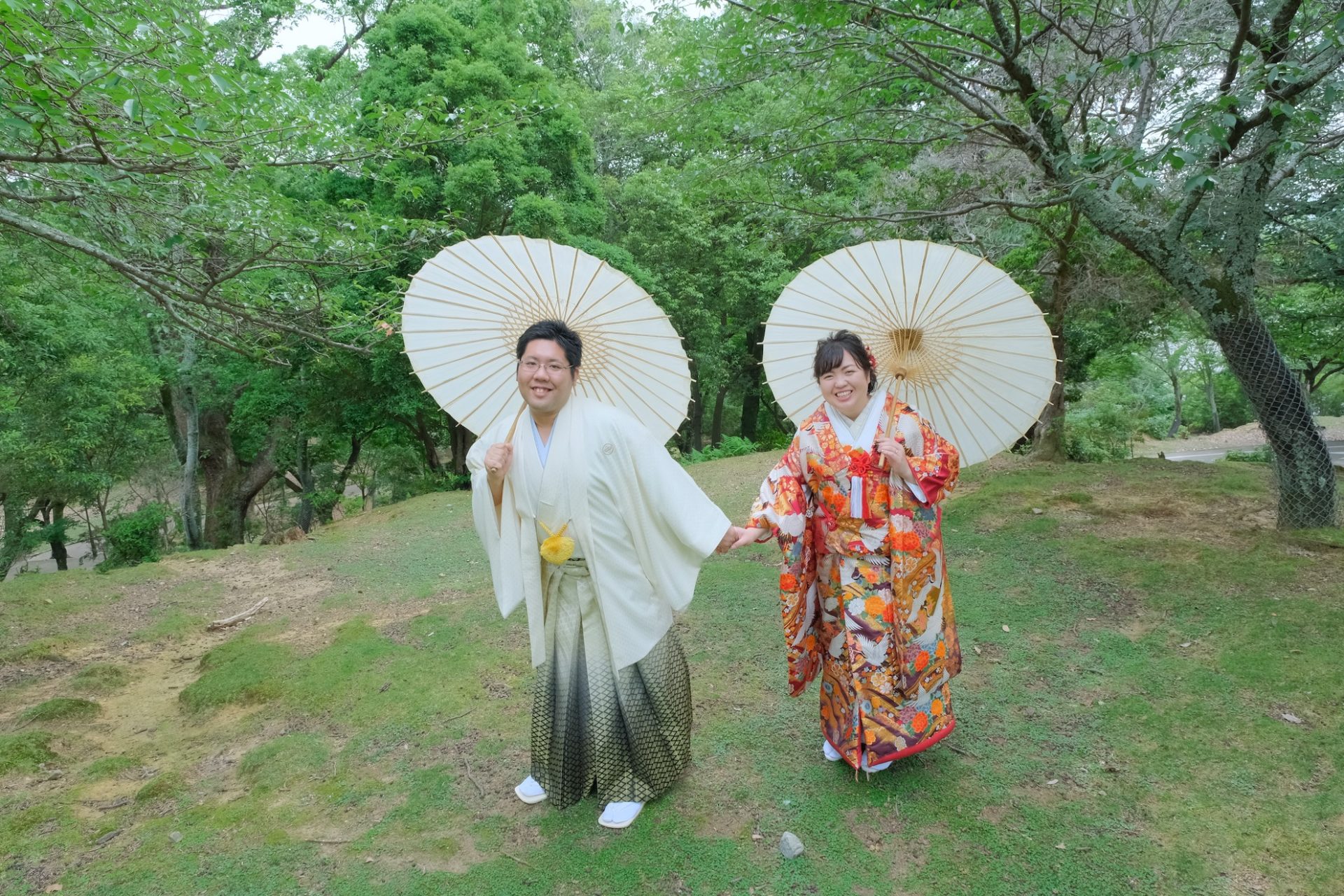 奈良公園の和装前撮りの衣装