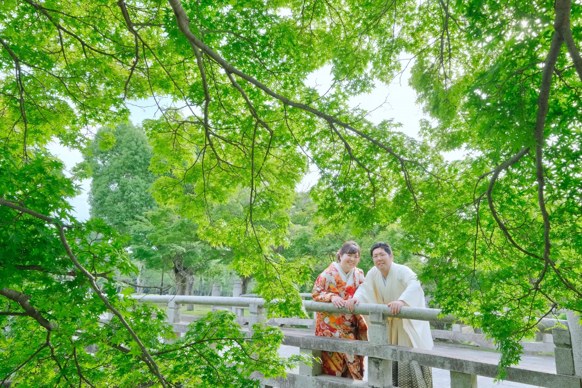 奈良公園の和装前撮りの衣装