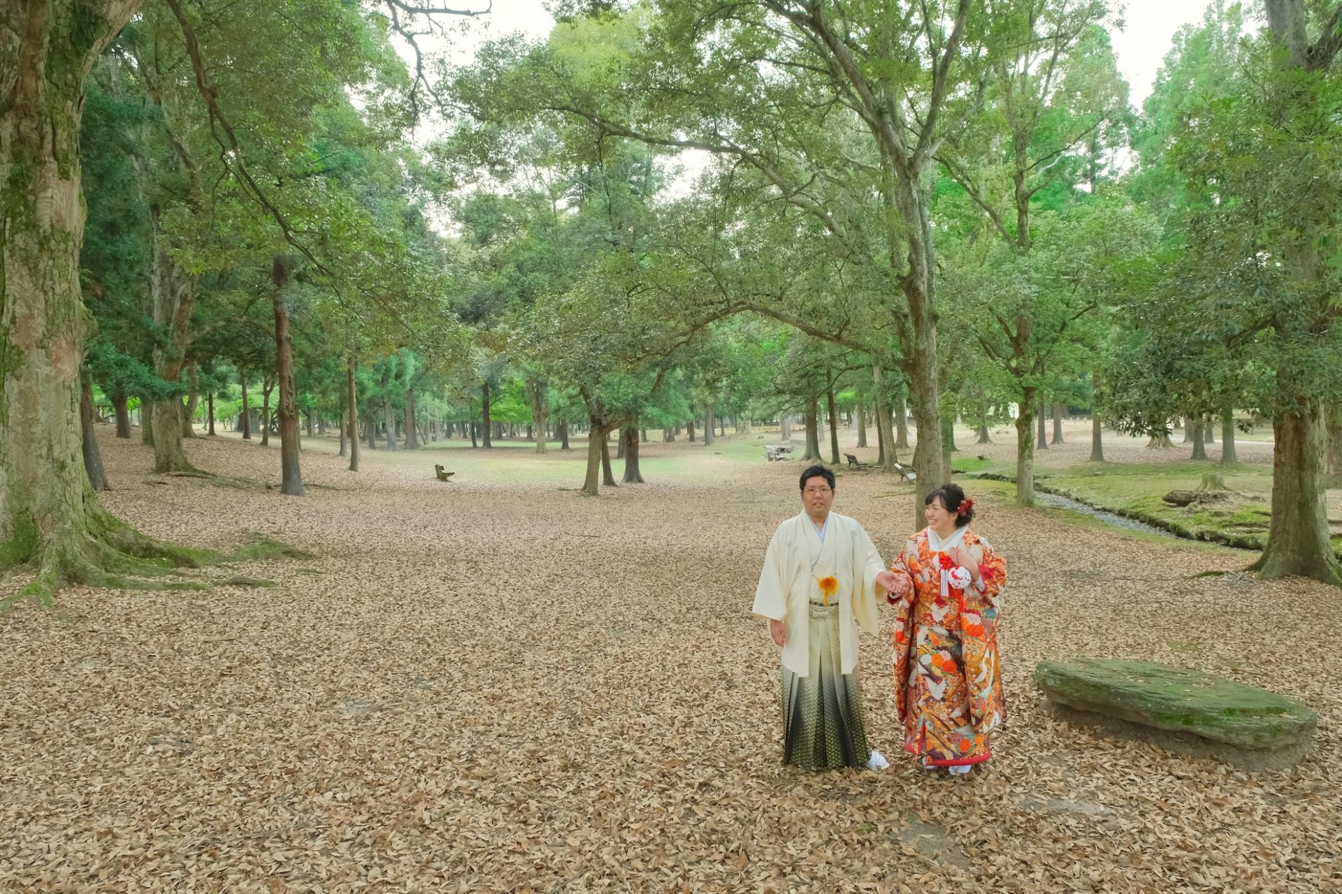 奈良公園の和装前撮りの衣装