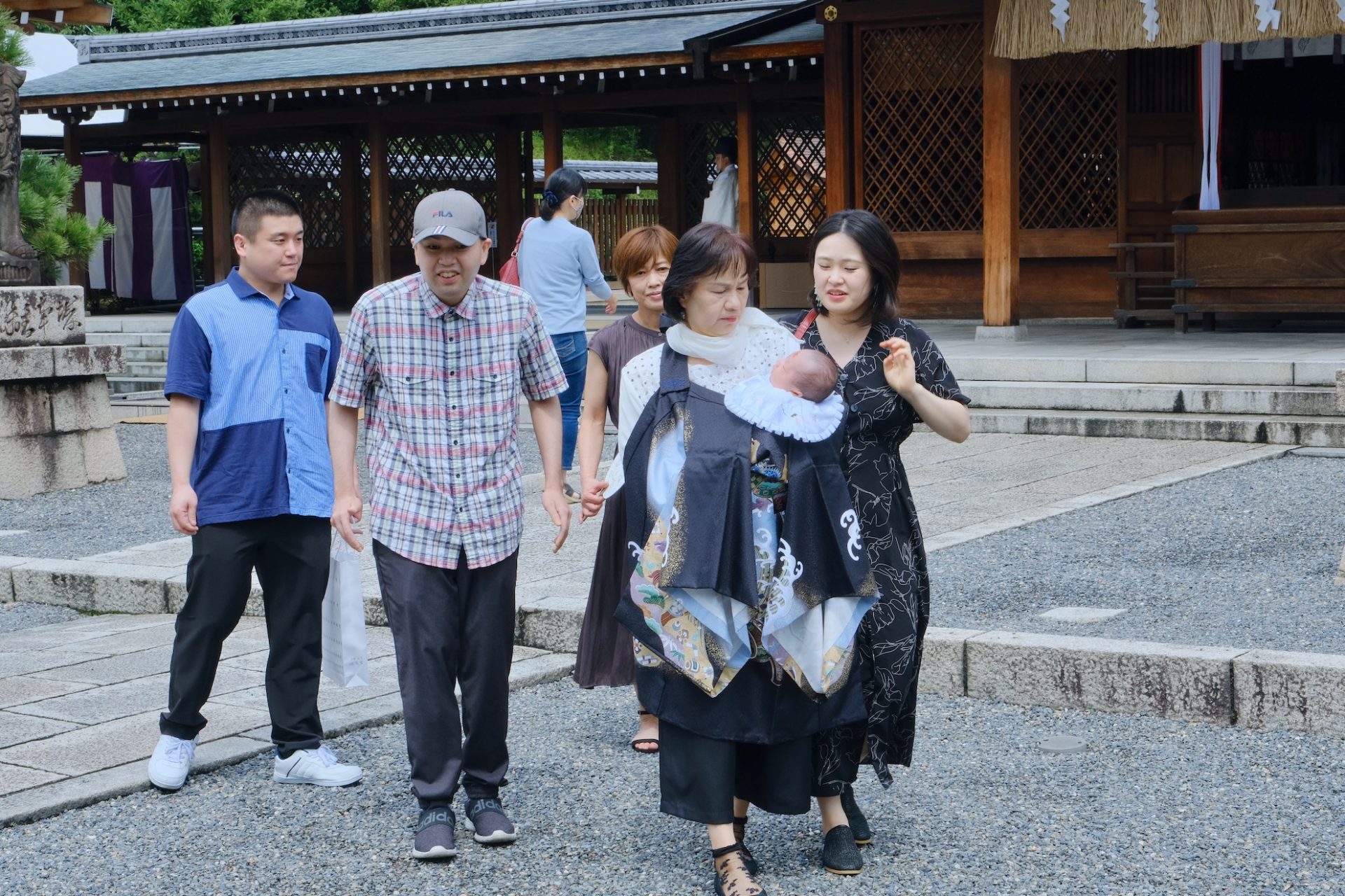 城南宮のお宮参りの記念写真