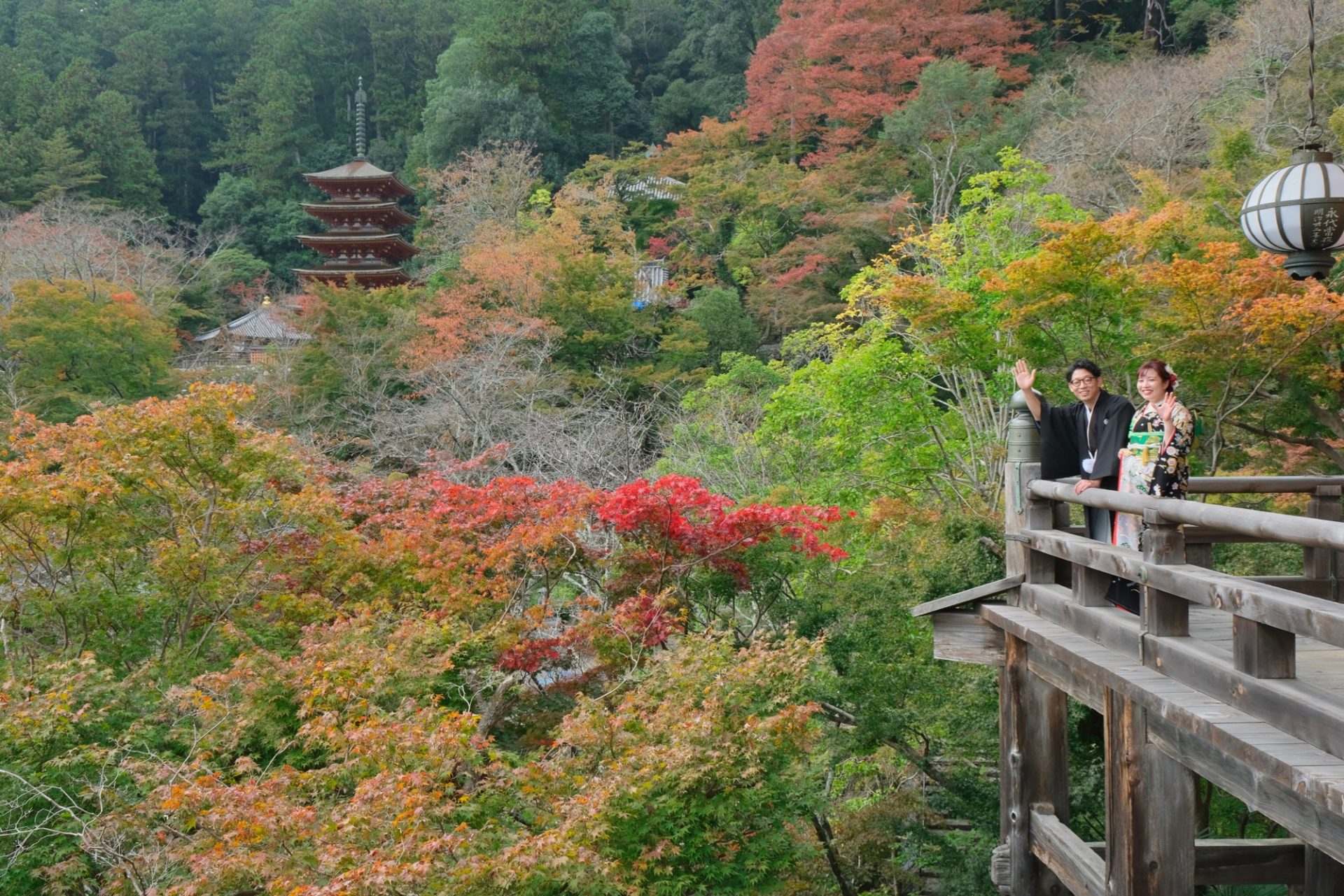 長谷寺の仏前結婚式の花嫁さん