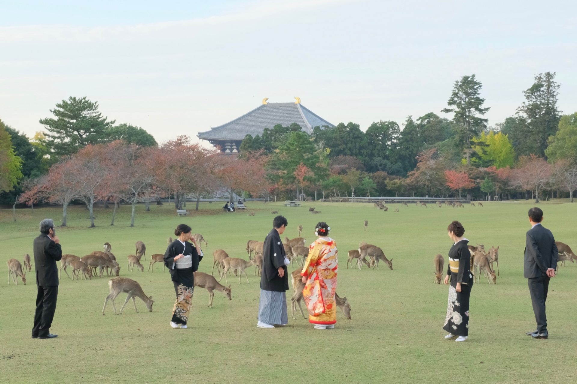 奈良で和装フォトウエディングの新婦さん