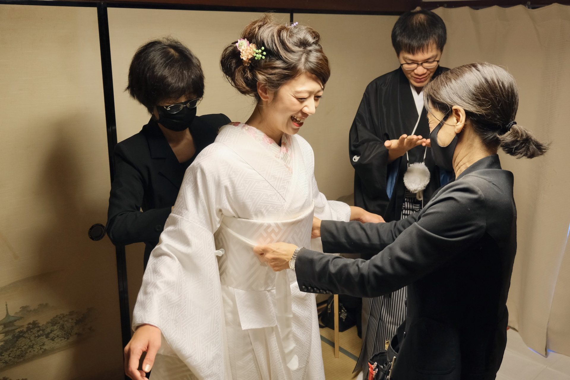 大神神社で結婚式の花嫁さん