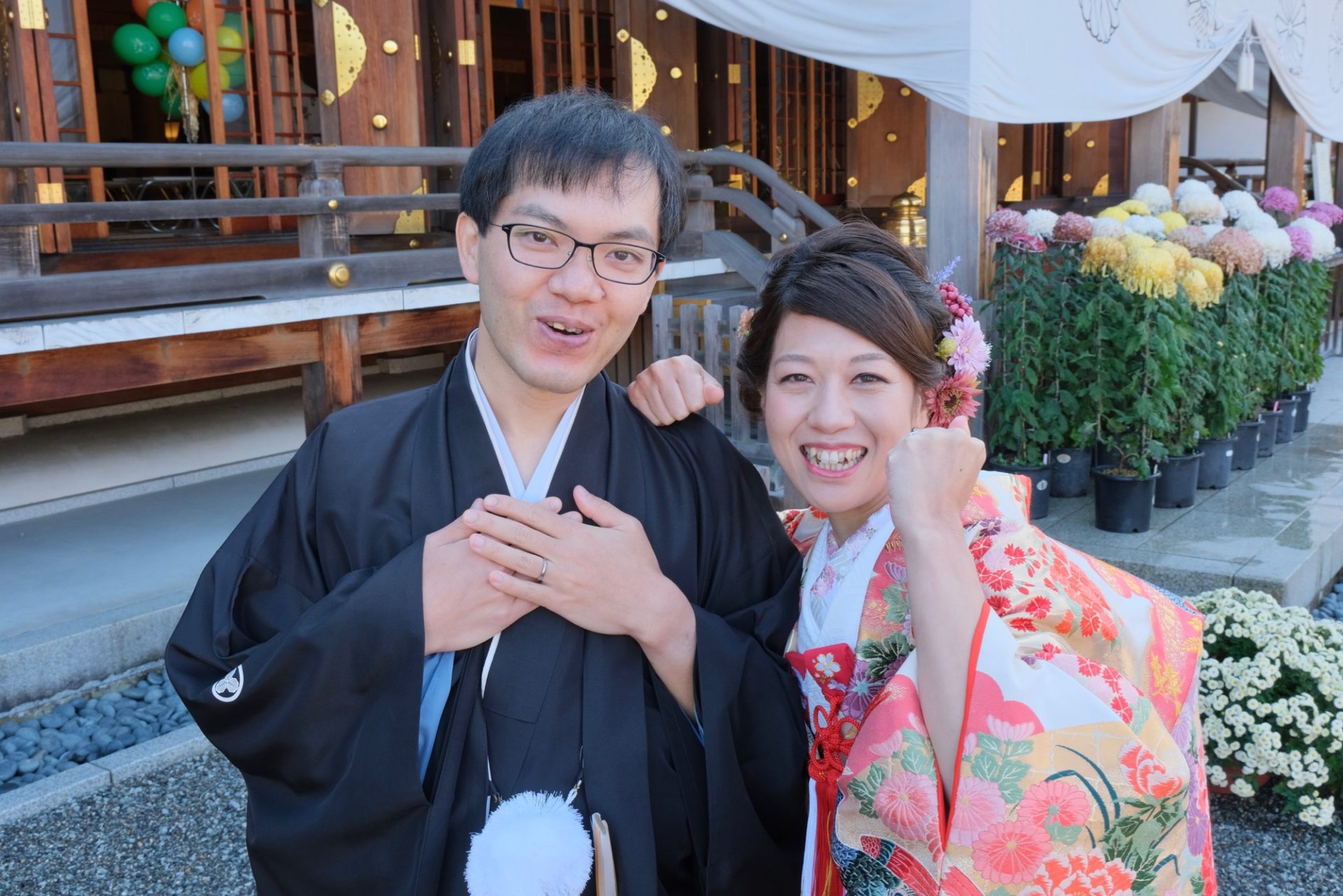 大神神社で結婚式の花嫁さん