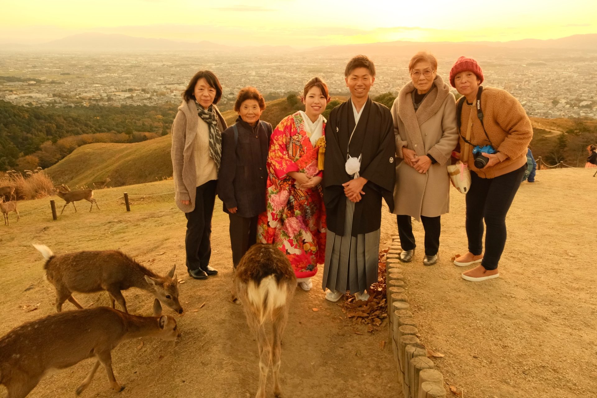 紅葉の奈良で和装フォトウエディング