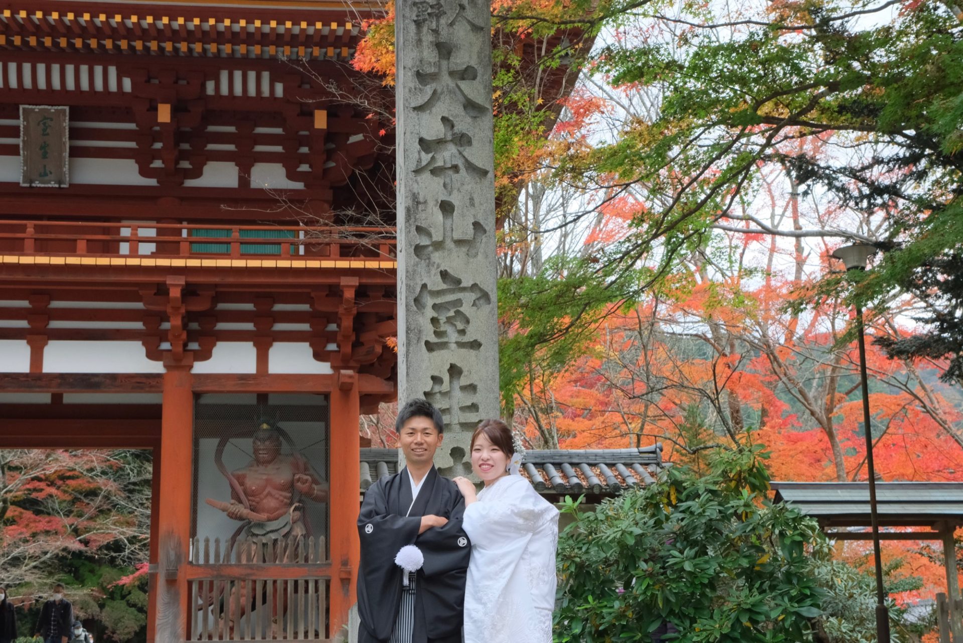【和装前撮り写真の紹介】紅葉の奈良公園と室生寺で撮影