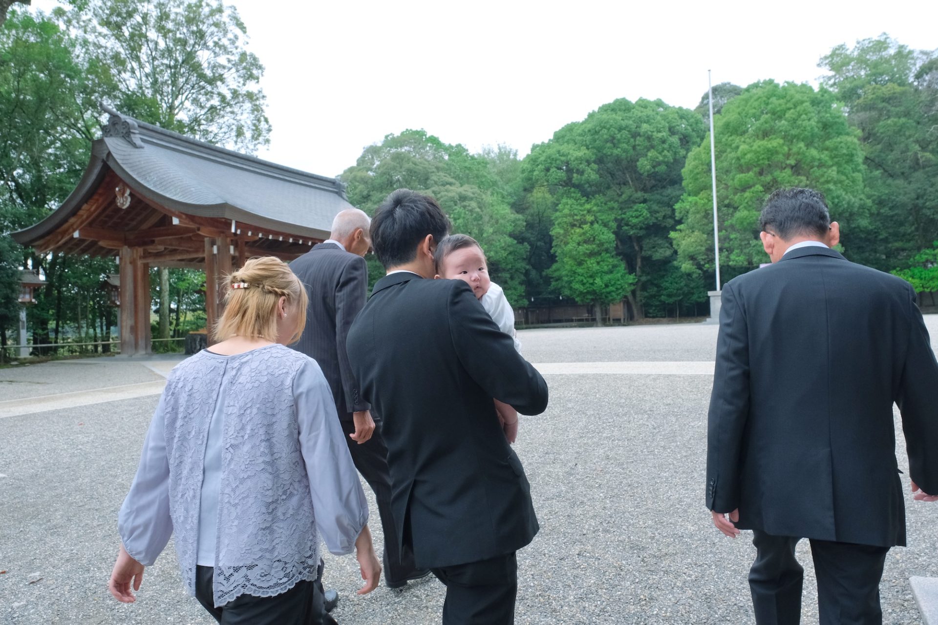 橿原神宮のお宮参り写真