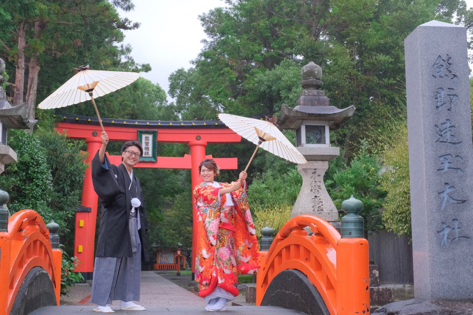 熊野速玉大社の結婚式は台風で風と雷と雨の神様が来ました！