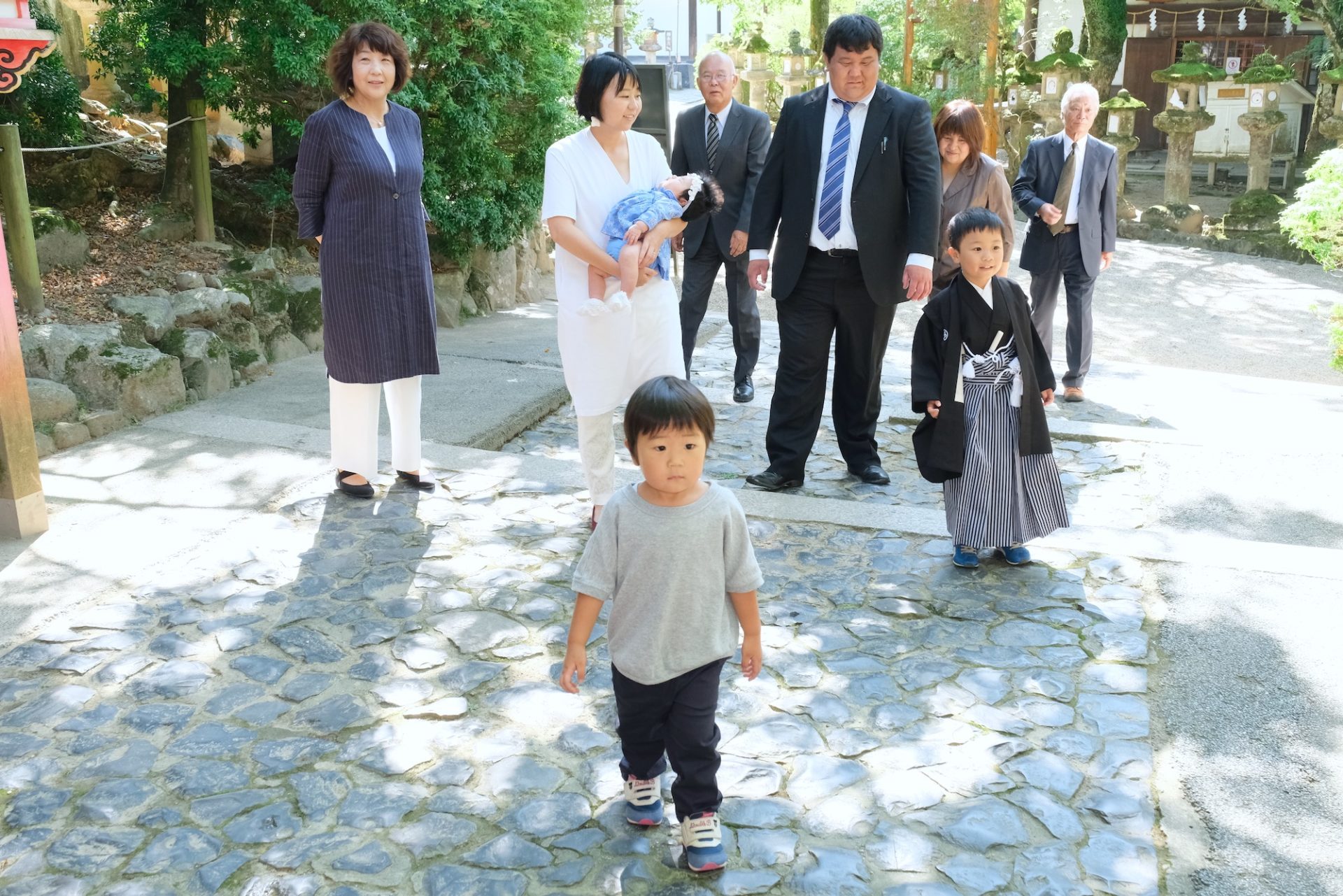 春日大社で七五三の写真