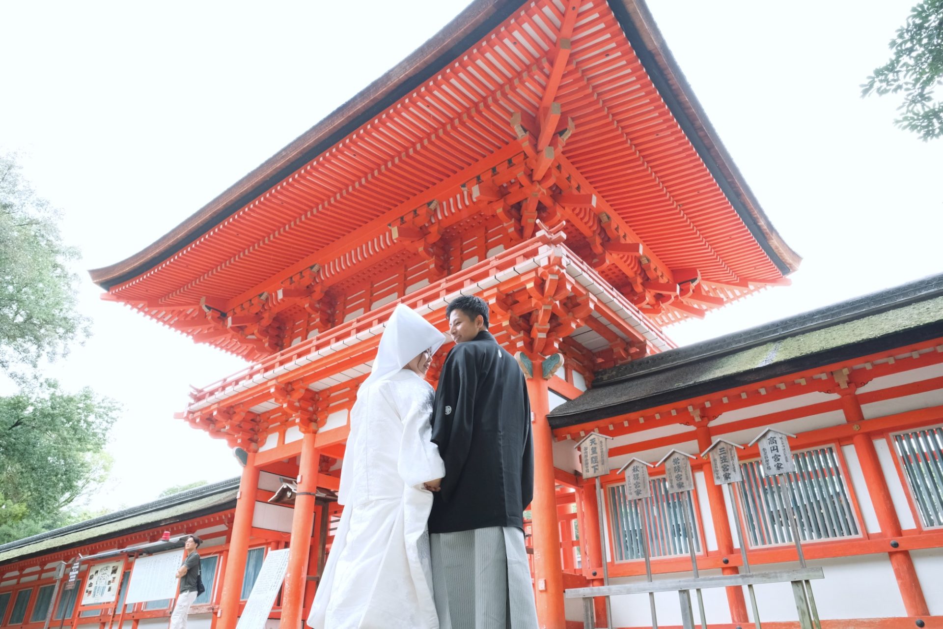 下鴨神社の結婚式は時間がないので式前のスナップ写真がおすすめです！