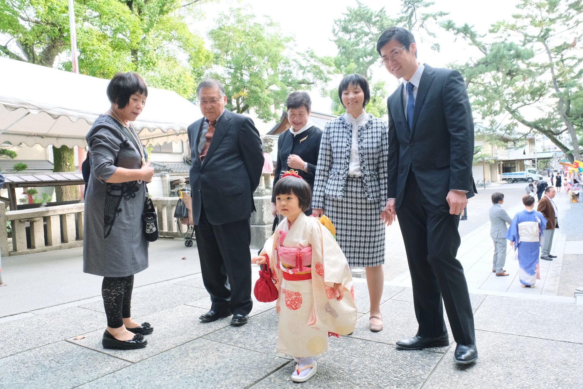 茨木神社の七五三の出張写真