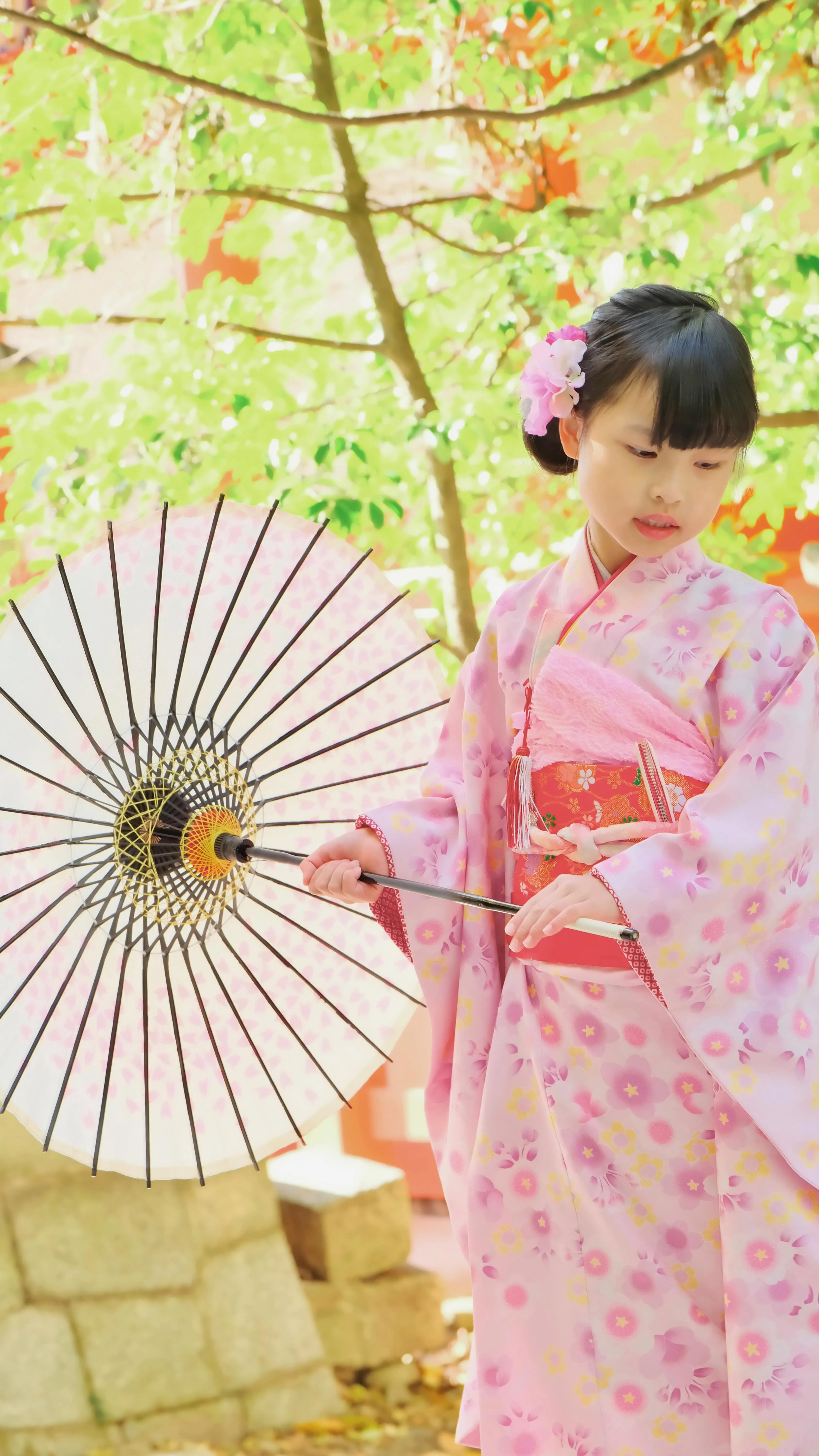 北野天満宮の七五三参りは秋のポカポカ陽気