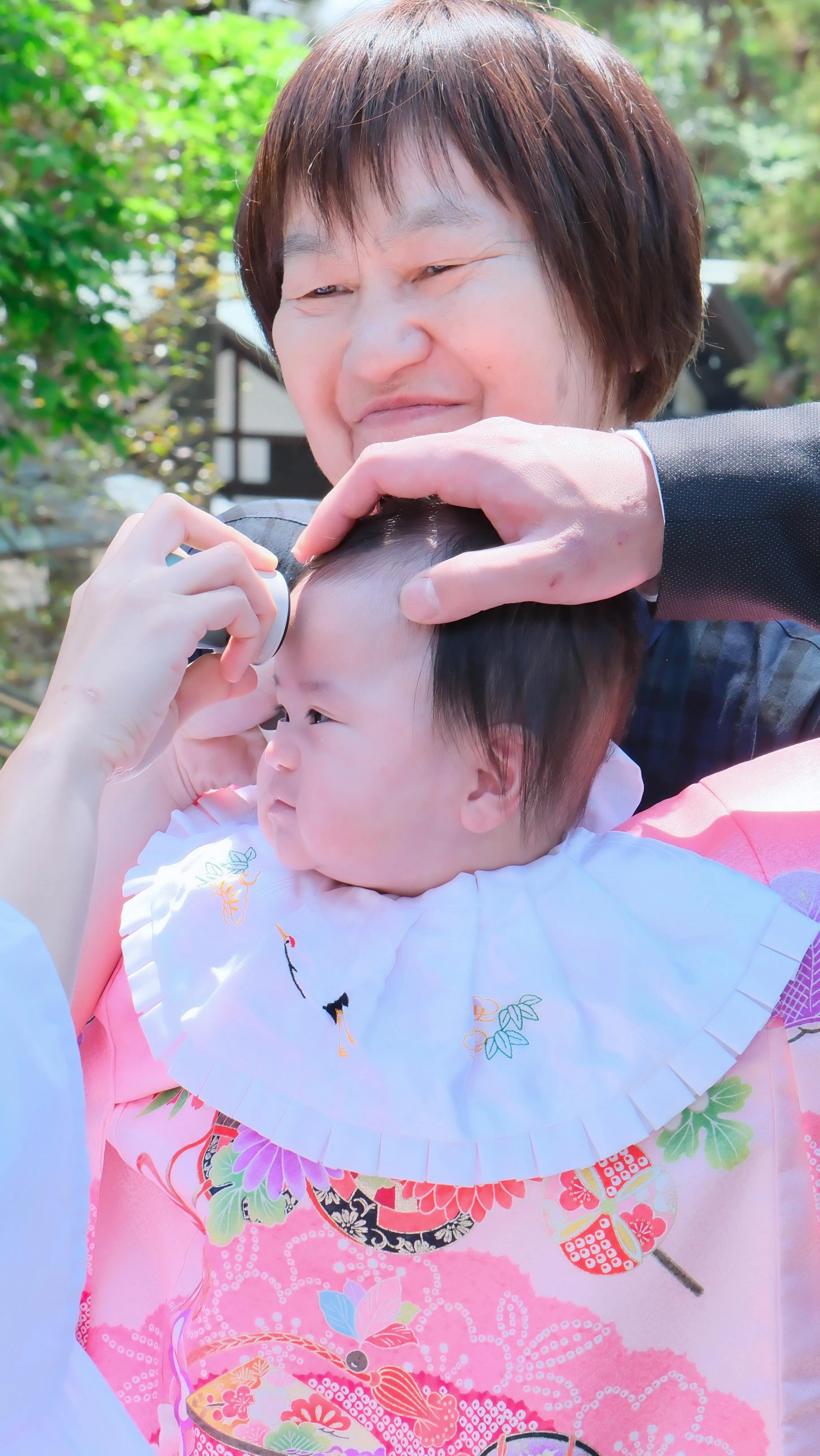 廣田神社でお宮参りは気持ち良すぎてお昼寝