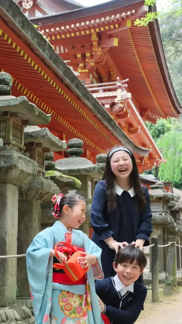 春日大社の七五三で春、冬の七五三撮影はラスト