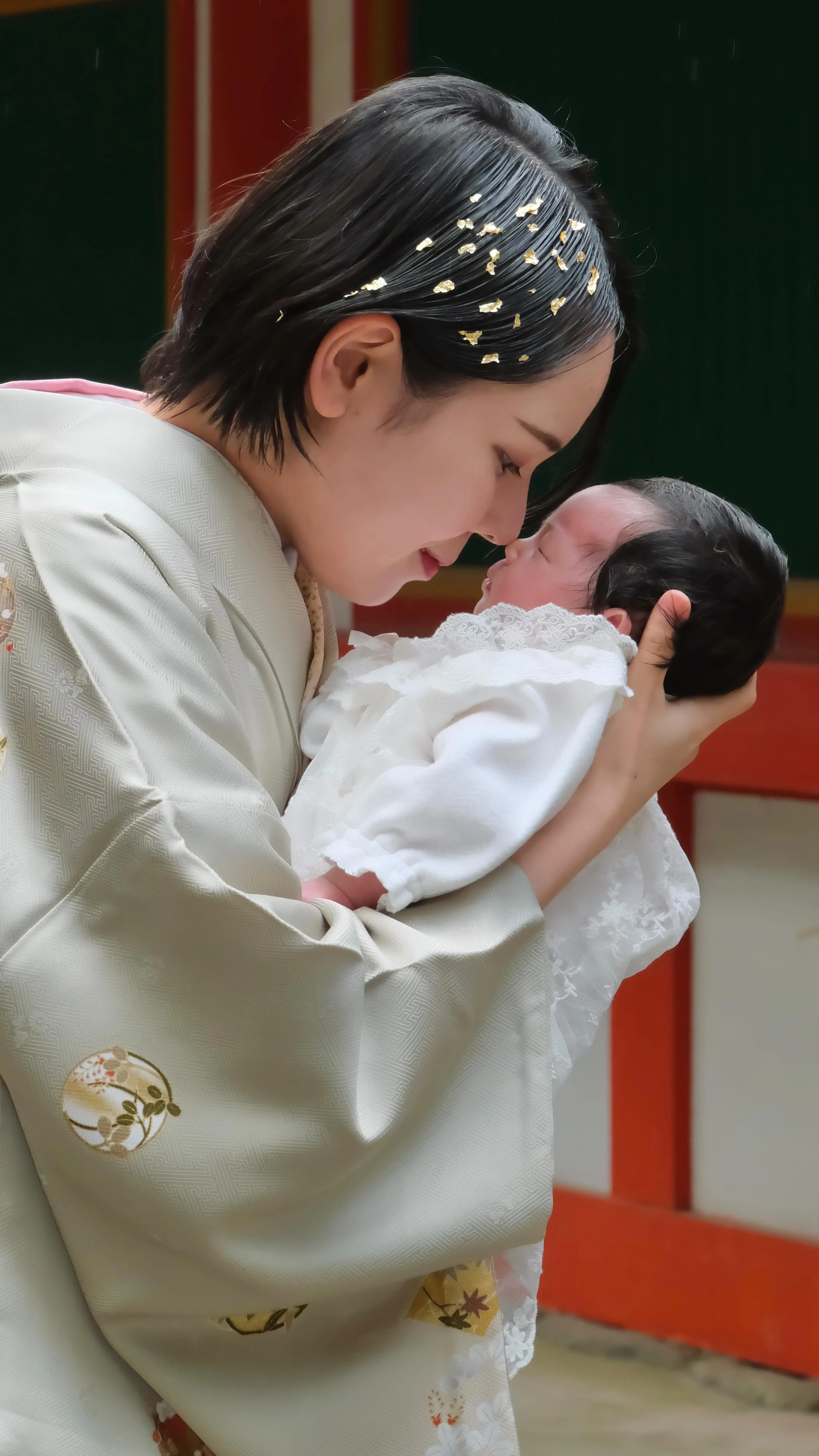 石上神宮のお宮参りは雨上がりの綺麗な空気