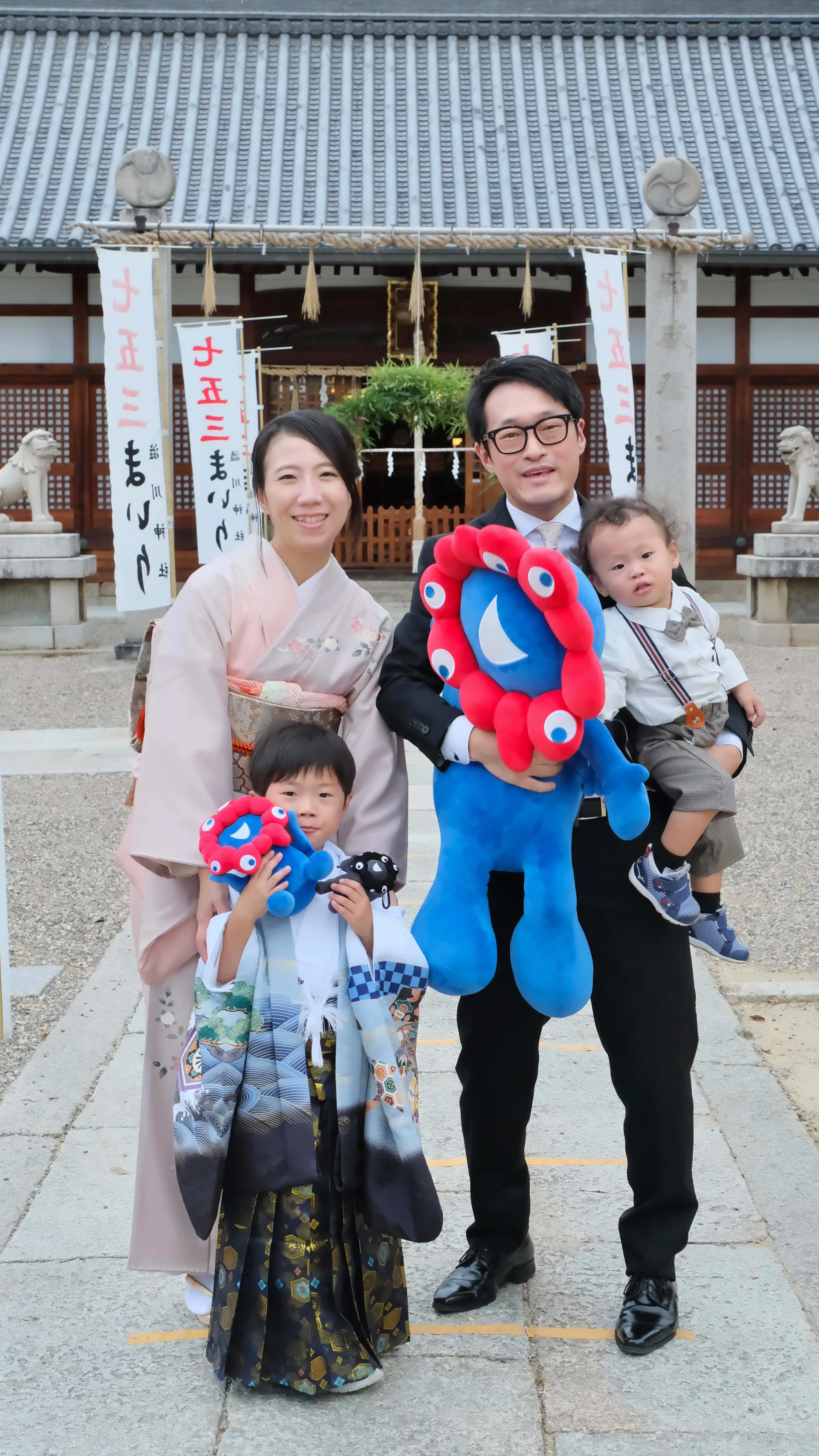 菅原天満宮の七五三は奇跡的に雨降らず