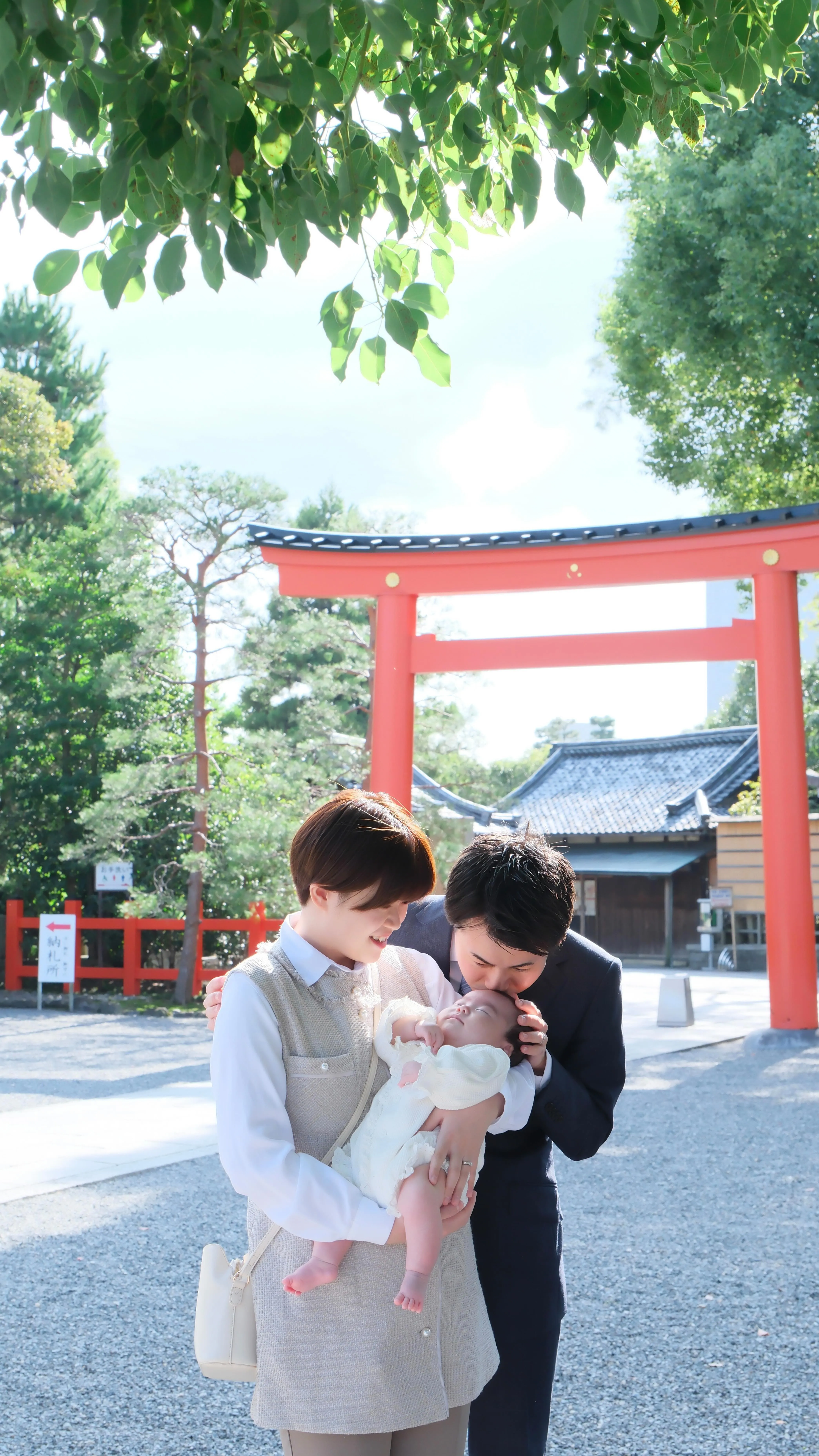 城南宮のお宮参りは秋の清々しい風の中で