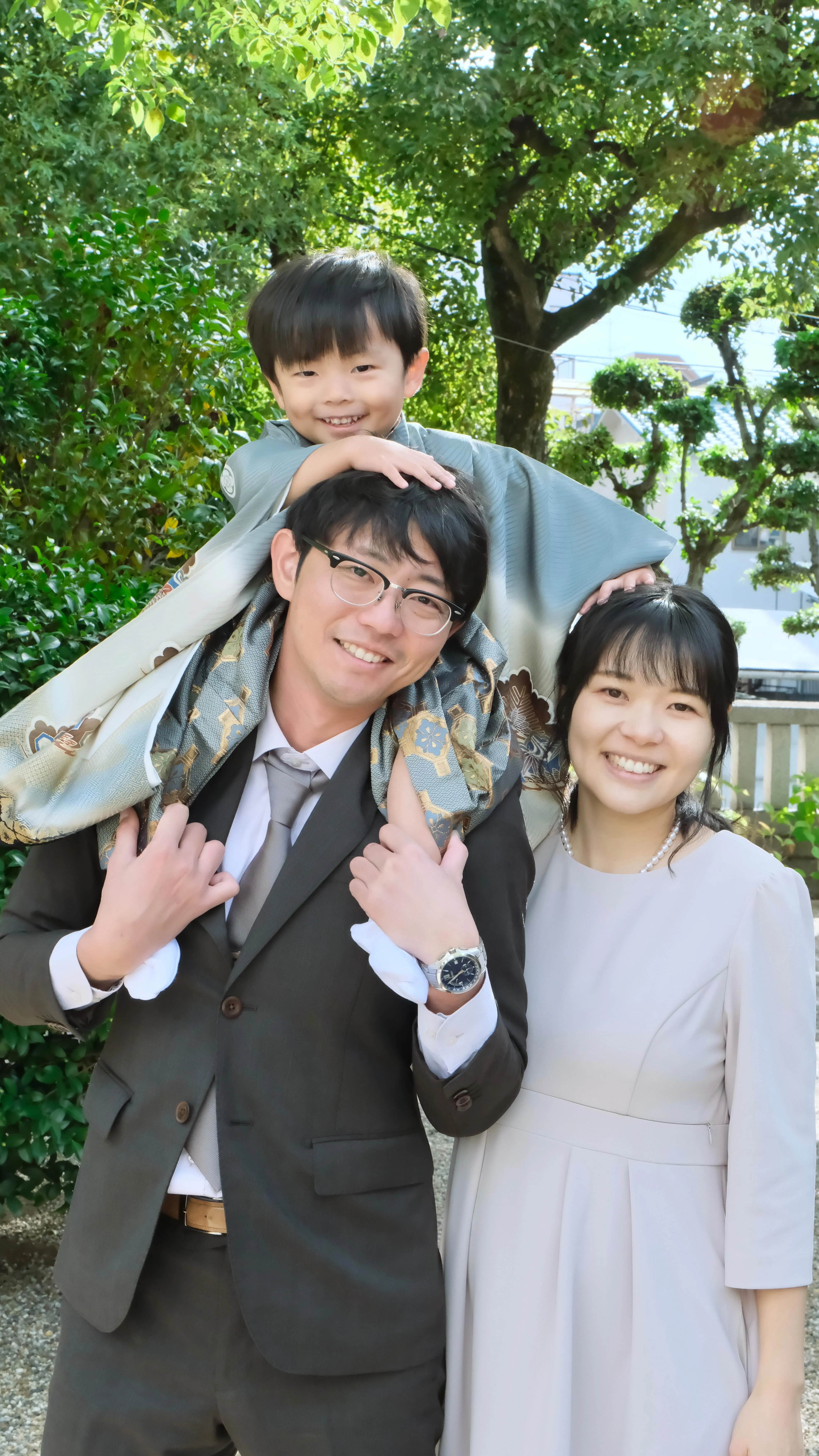 三社神社の七五三はやっぱり元気な男の子