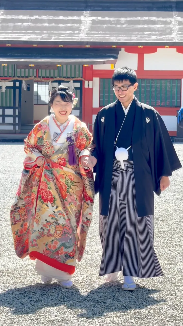 熊野速玉大社で小春日和の結婚式