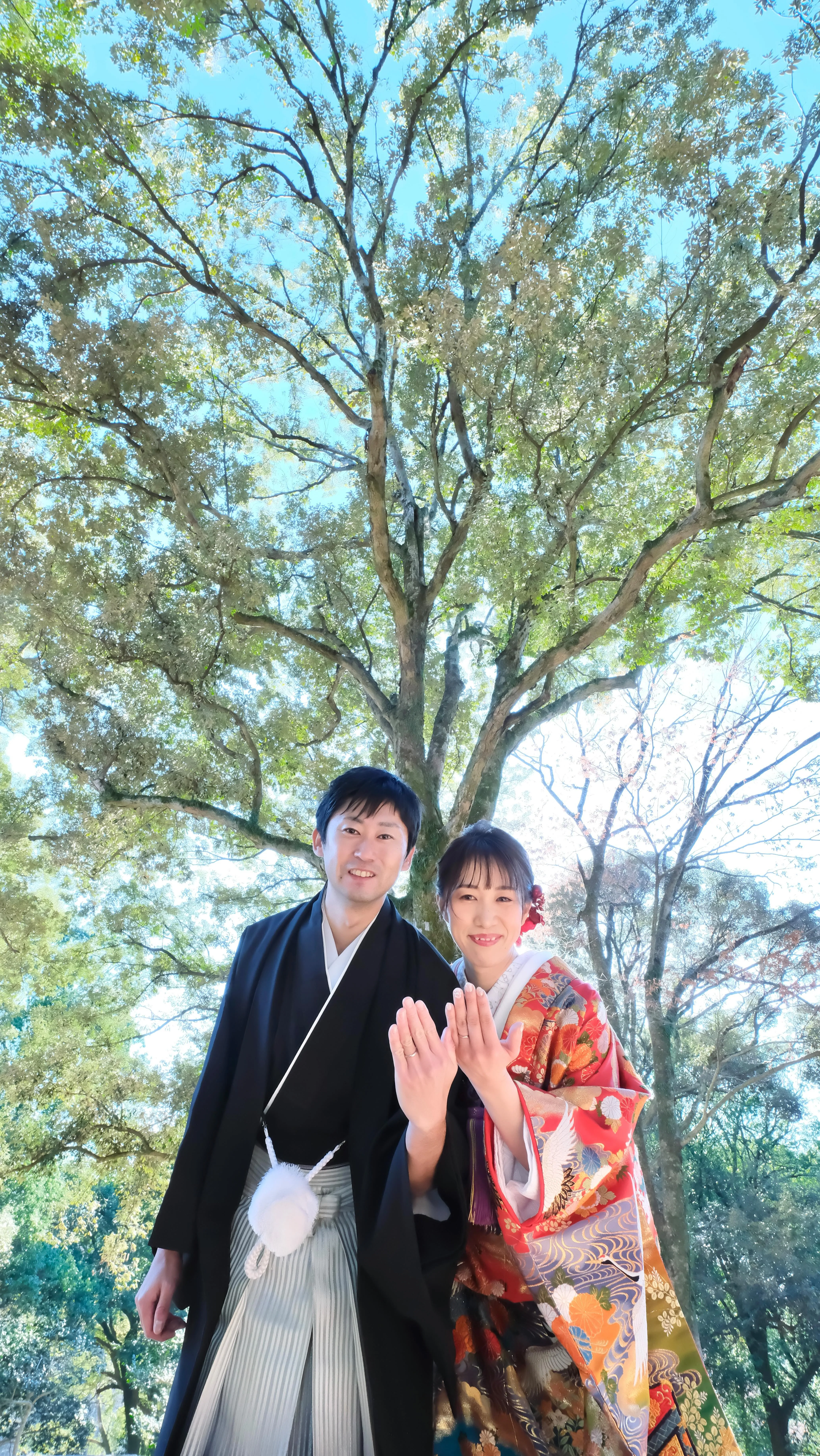 奈良公園の紅葉で結婚式の前撮りは今日がラスト