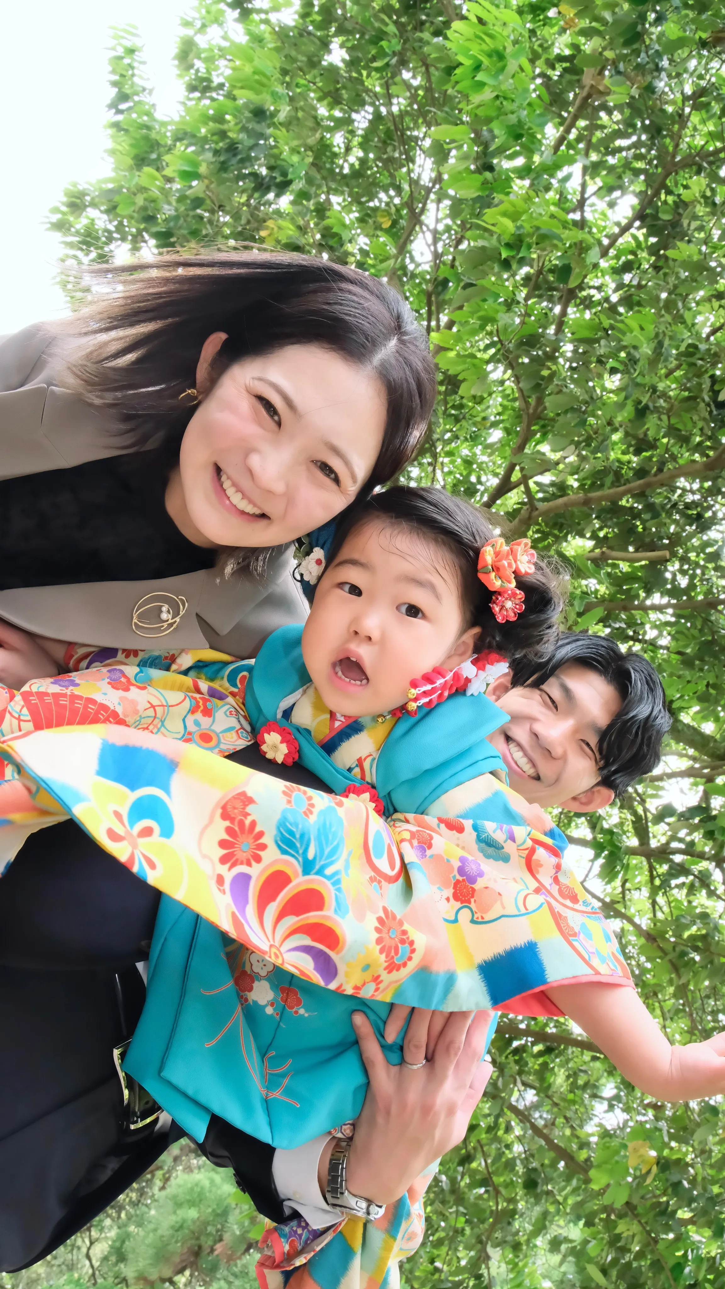 大神神社の七五三は夏のような暑さに！