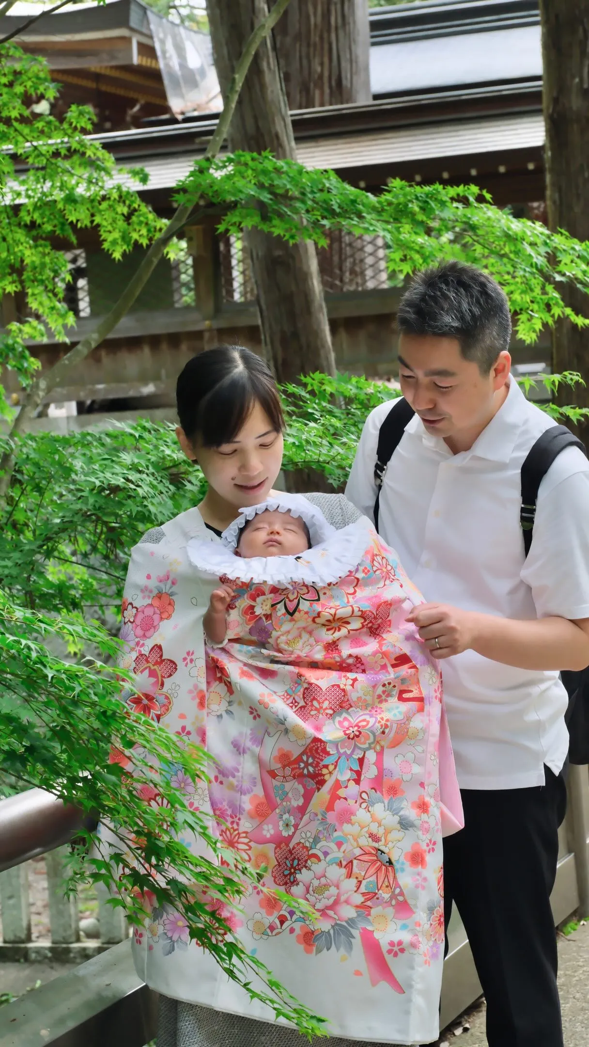 滋賀・田村神社のお宮参りは豊な自然に囲まれて