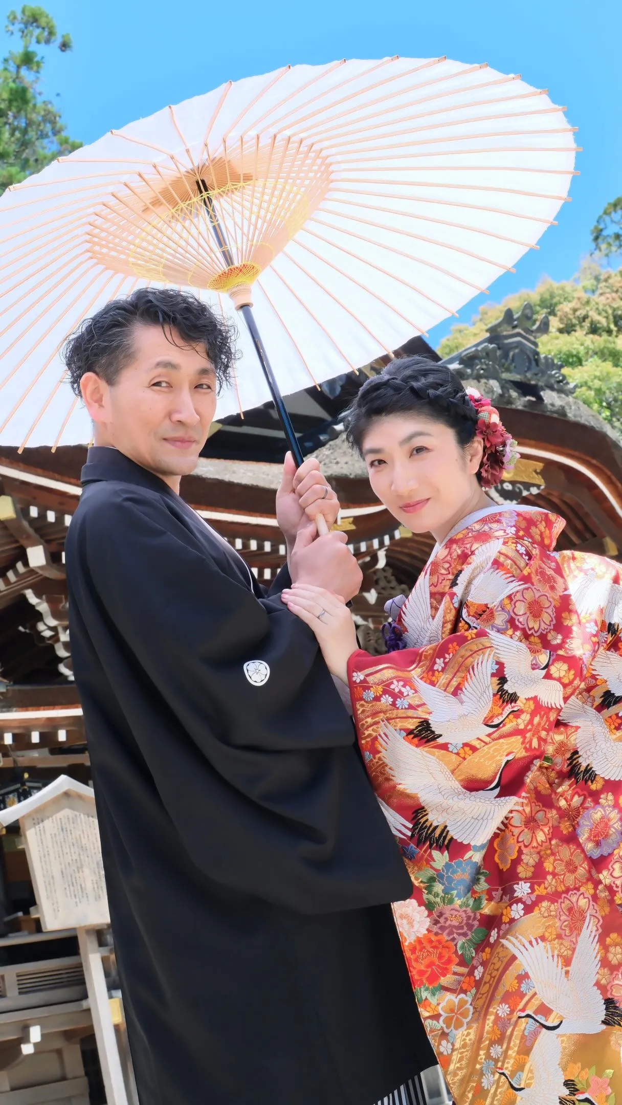 大神神社での結婚式は五月晴れの快晴に！